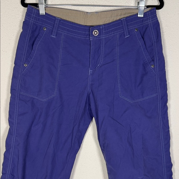 KÜHL Women's Kendra embroidered capri pants in purple size 10 - Picture 2 of 10